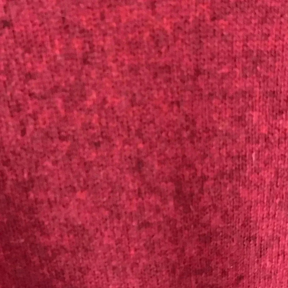 Sutton studio red cashmere sweater with fringed edges tunic length size small - Picture 7 of 8